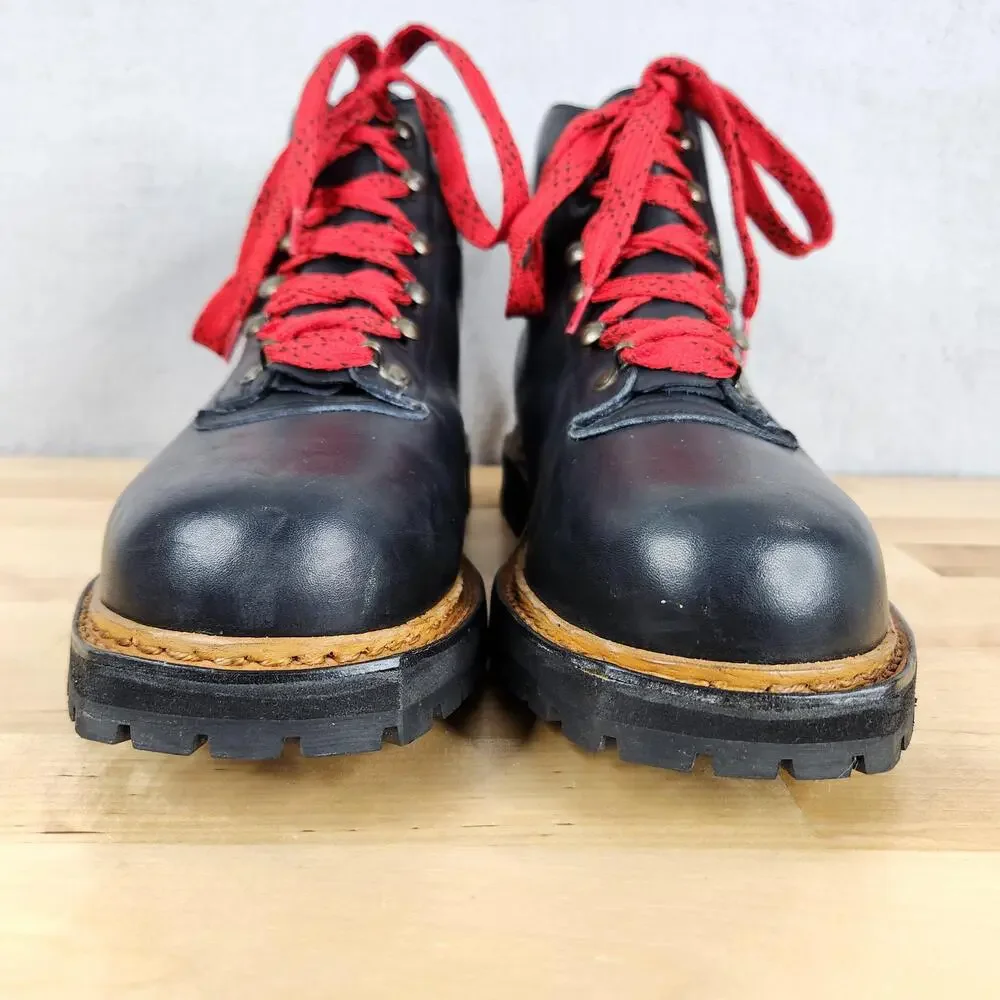 Polo Ralph Lauren Boots Mens 10.5 Navy Leather Vibram Hiker Bench Made England
